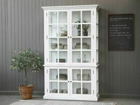 Rouen Small Display Cabinet - White
