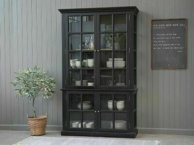 As you can see, there are four glass-paned doors which make the perfect display setting. Whilst this is the small Rouen cabinet, it is still sizeable at over six feet tall and four feet wide.
