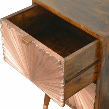 Nile Copper Bedside Table