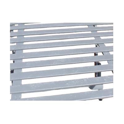 A high quality metal patio set finished in an Industrial Grey colour. 