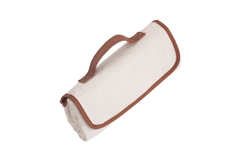 Small Classic Picnic Blanket with tan edging