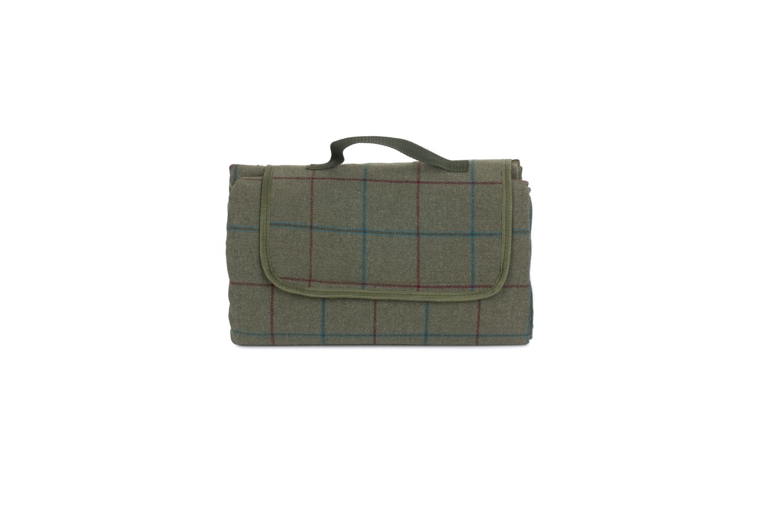 Green Tweed Picnic Blanket