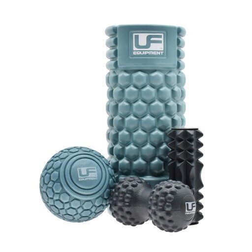 Urban Fitness 4 Piece Massage Set
Metalic Light Blue and Dark Grey Finish