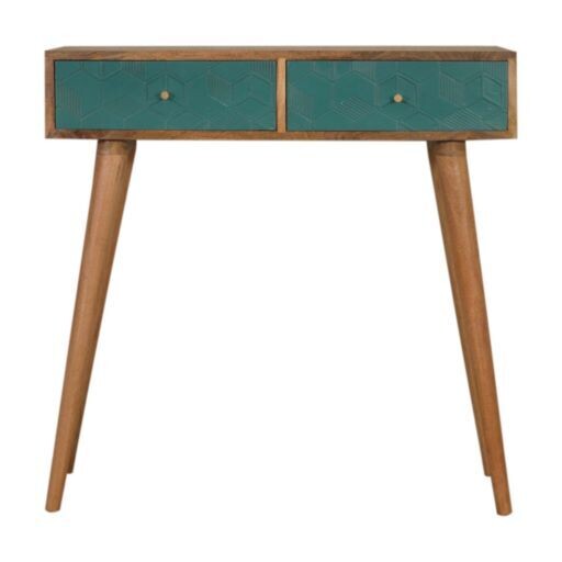 Acadia Teal Console Table