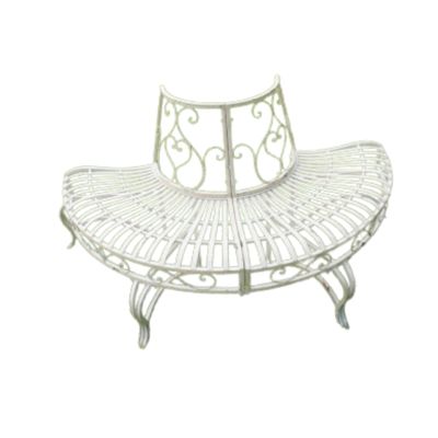The Wisley is one of those hard-to-find benches designed to go around a tree It is made from metal and looks absolutely delightful.