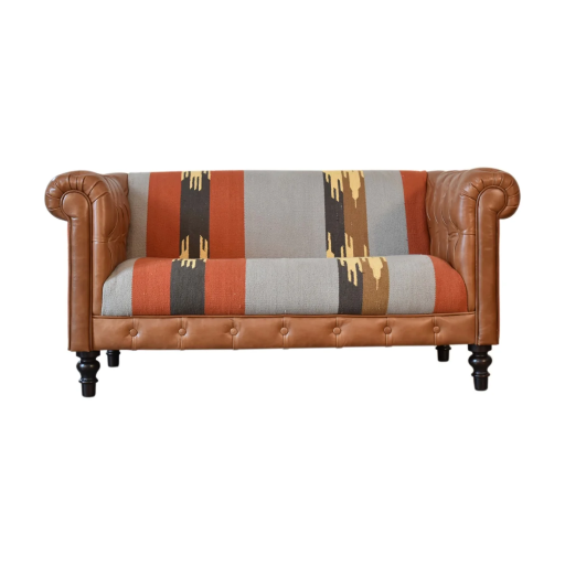 Durrie & Leather Mixed Sofa Durrie & Leather Mixed Sofa