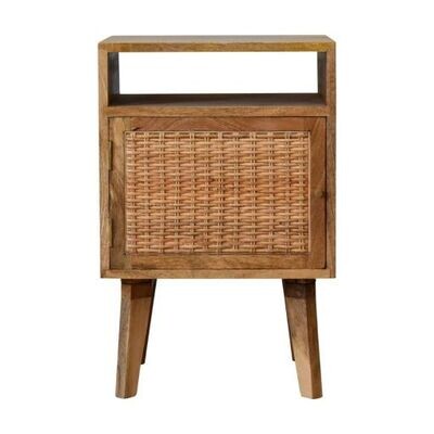 Wood Weave Bedside Cabinet