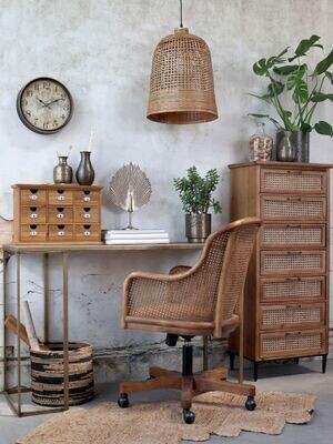 This French Bureau Wicker Chair looks good in this view in situ.