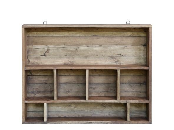 Amelie Mini Wall Shelf A useful shelf unit, just handy for bits and pieces, and the natural recycled wood finish will complement most decor.