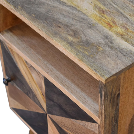 A mango wood solid cabinet built by craftsmen.