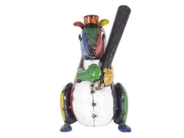 Recycled Stan the Baseball Squirrel Imagine Stan in your home or garden. He loves playing Baseball, and at nearly one and a half feet tall, will make a lovely focal point in your home.