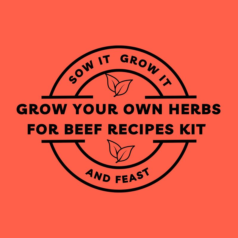 Grow Your Own Herbs for Beef Recipes Kit.  sowitgrowitandfeast.co.uk