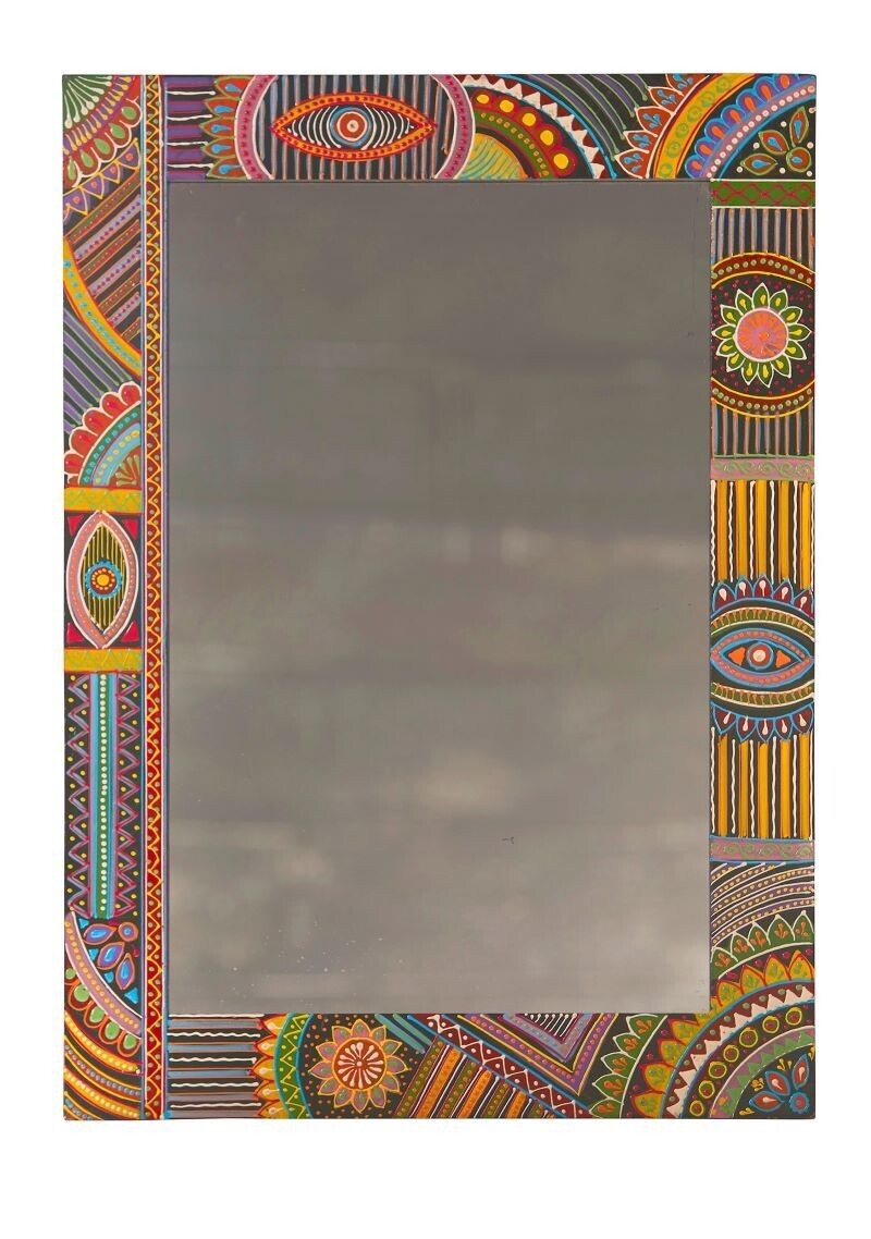 African influenced design on this attractive frame