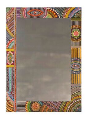 African influenced design on this attractive frame