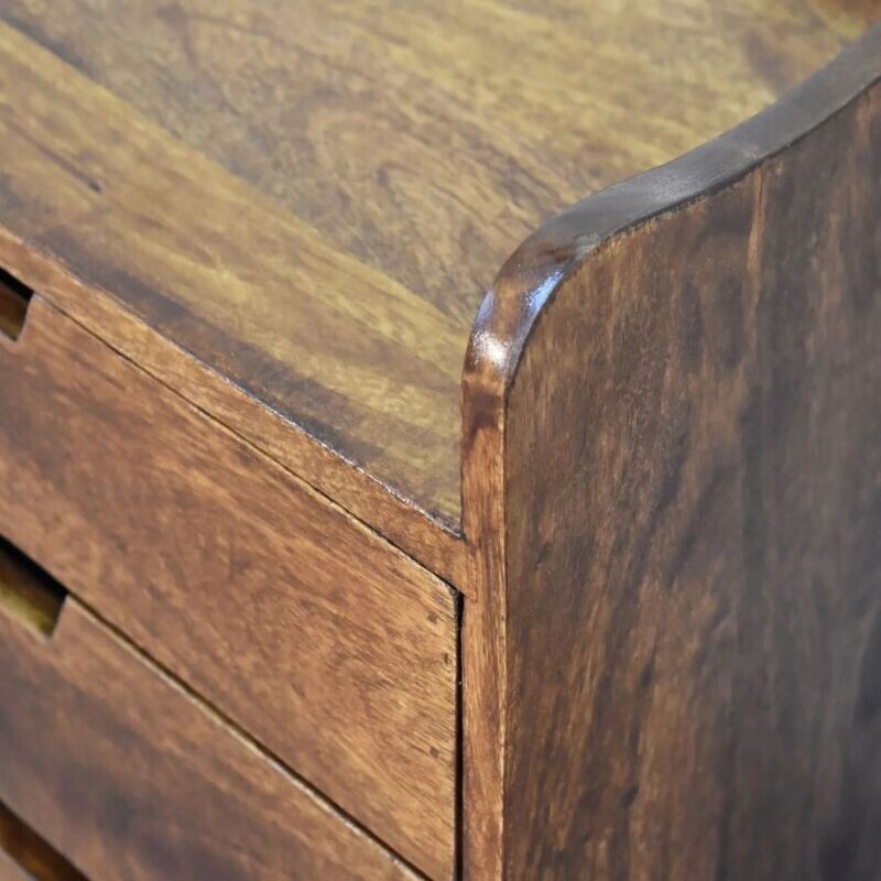 Excellent carpentry skills are evident throughout this item