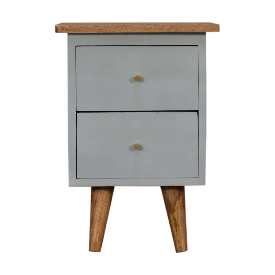 Tonic Hand Painted Bedside Cabinet - Cloud Blue Tonic Hand Painted Bedside Cabinet - Cloud Blue