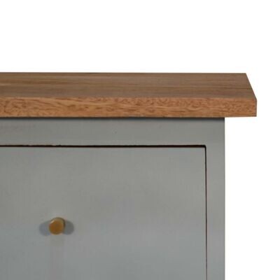 Tonic Hand Painted Bedside Cabinet - Cloud Blue