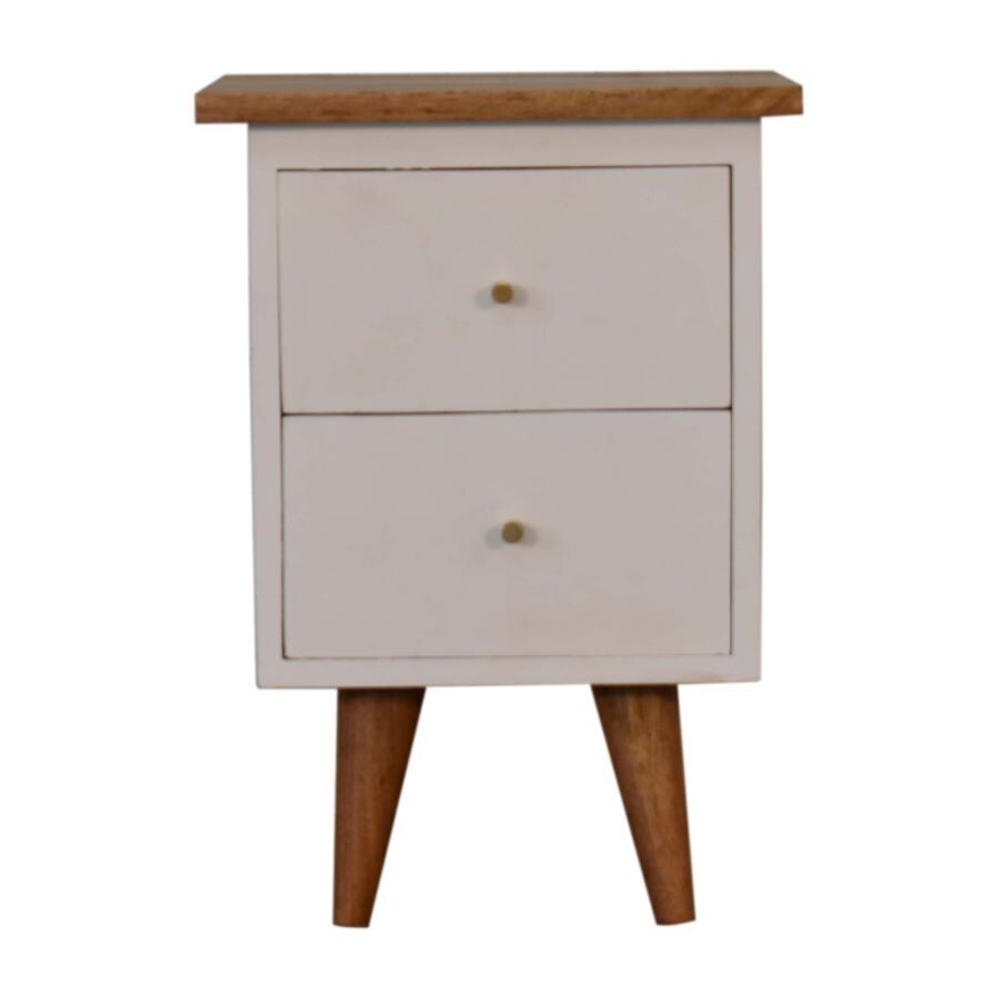 Tonic Hand Painted Bedside Cabinet  - Shadow White