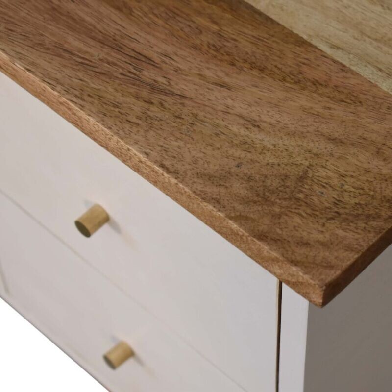 Tonic Hand Painted Bedside Cabinet  - Shadow White