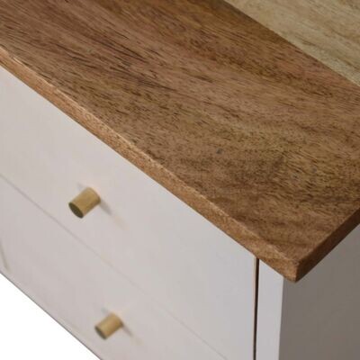 Tonic Hand Painted Bedside Cabinet  - Shadow White