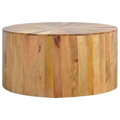 Lovingly made with panels of shaded woods on a solid base of Mango.