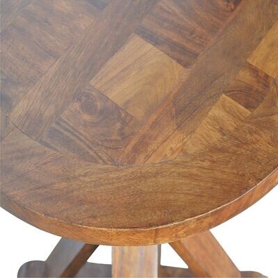 You can tell that it is hand crafted by the workmanship that has made such a fine design on the top surface.