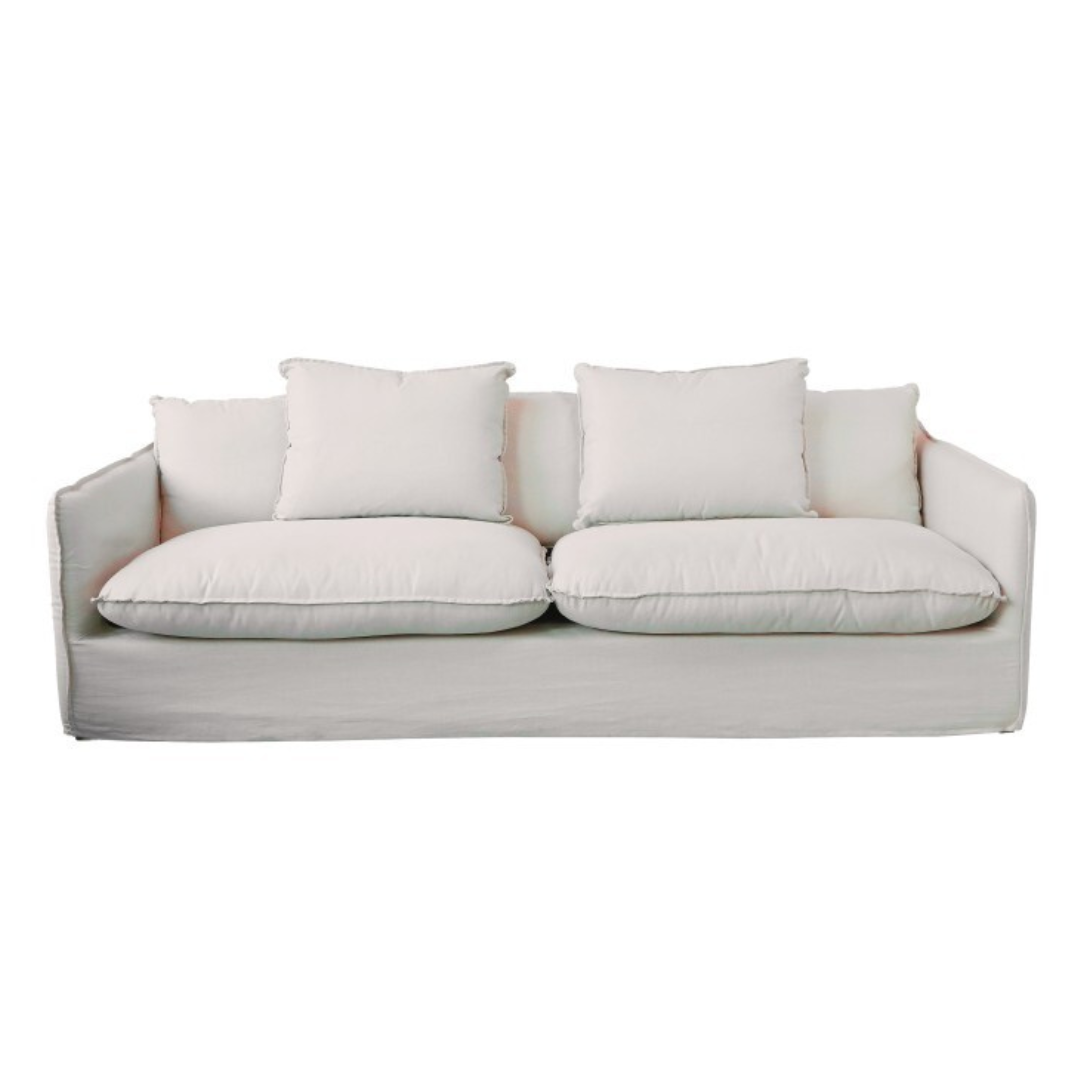 Marseilles Linen Natural Finish Large Sofa Marseilles Linen Natural Finish Large Sofa