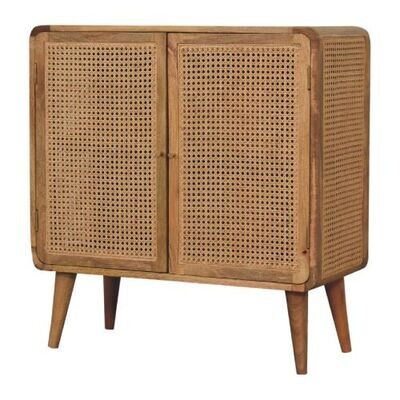 Made from solid mango wood, and an oak effect finish