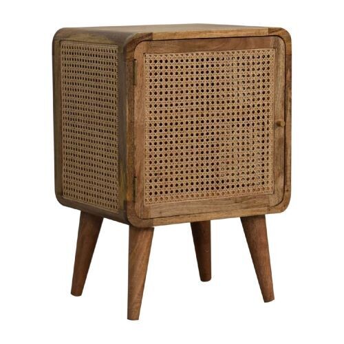 See the rattan work on the doors and also on the side panels.