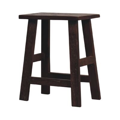 Forest High Stool
Triangular Design
Rustic Recycled Dark Wood.