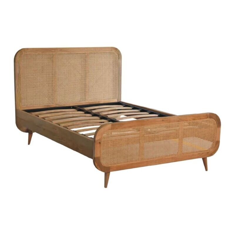 Cara Rattan Double Bed
Rattan Head and Footboard.
Oak Finish.