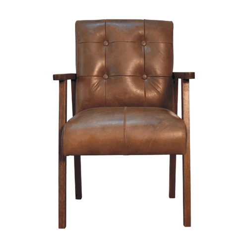 Attlee Brown Leather Chair The Attlee leather chair makes an ideal conference-style or boardroom chair. They also looks great as a pair around a coffee table.