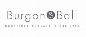 Burgon & Ball Logo
SHEFFIELD ENGLAND SINCE 1730
(grey rounded font & the & is white in a grey circle ((ball))