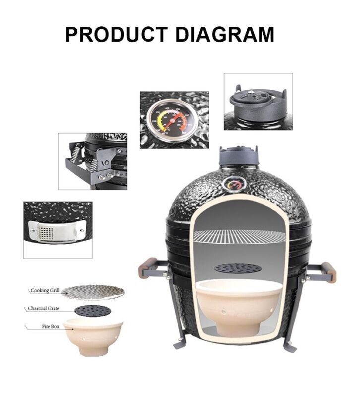 KAMADO Ceramic Grill 16"