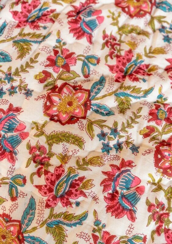 A colourful floral pattern which will add cheer to your room.