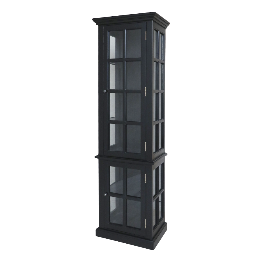 Vanessa Black Finish Display Cabinet The Vanessa in black is exceptional. If you are looking for a striking display unit, then surely this is it.