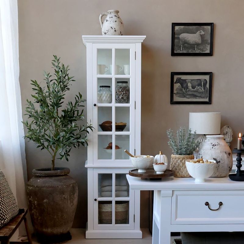 Vanessa White Display Cabinet