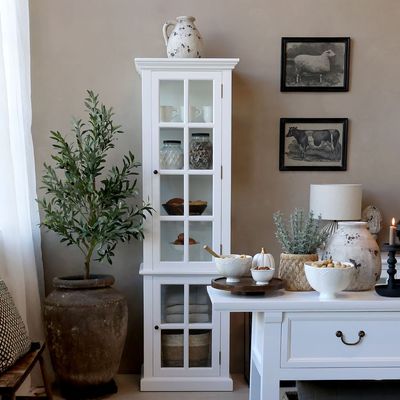Vanessa White Display Cabinet