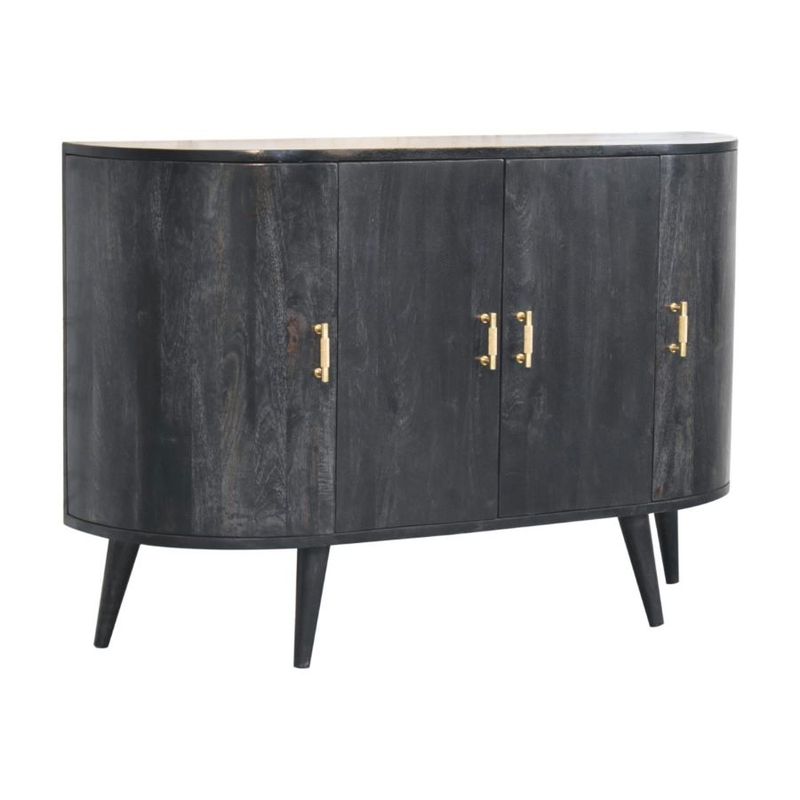The Lido cabinet has four useful storage areas.