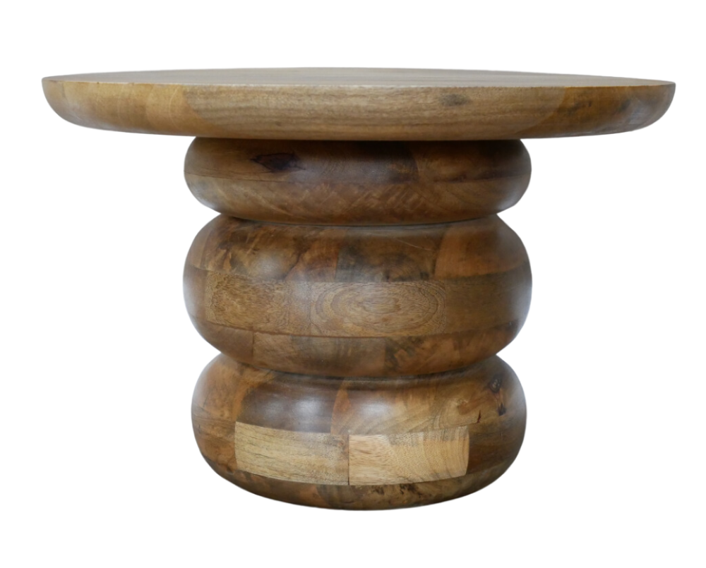The Bryn Side Table is an attractive side table with a sturdy single leg.