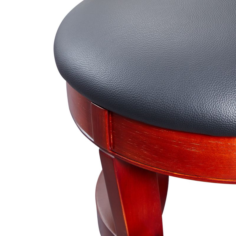 This close up view shows the top of the comfortable seat
