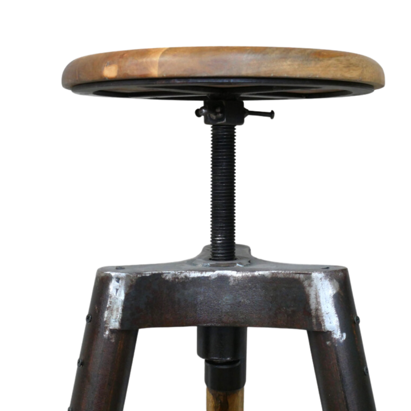 See the adjustment you can easily make to the seat height. 