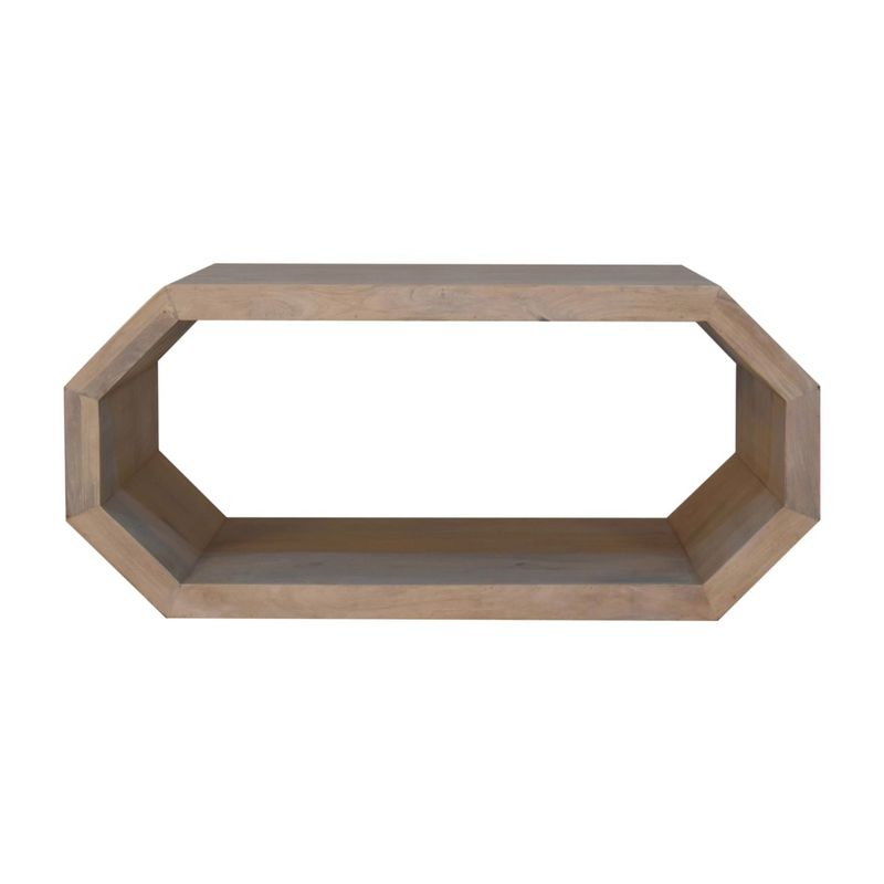 Tate Coffee Table
Octagonal shape
Front view
Solid mango wood with ivory wash finish