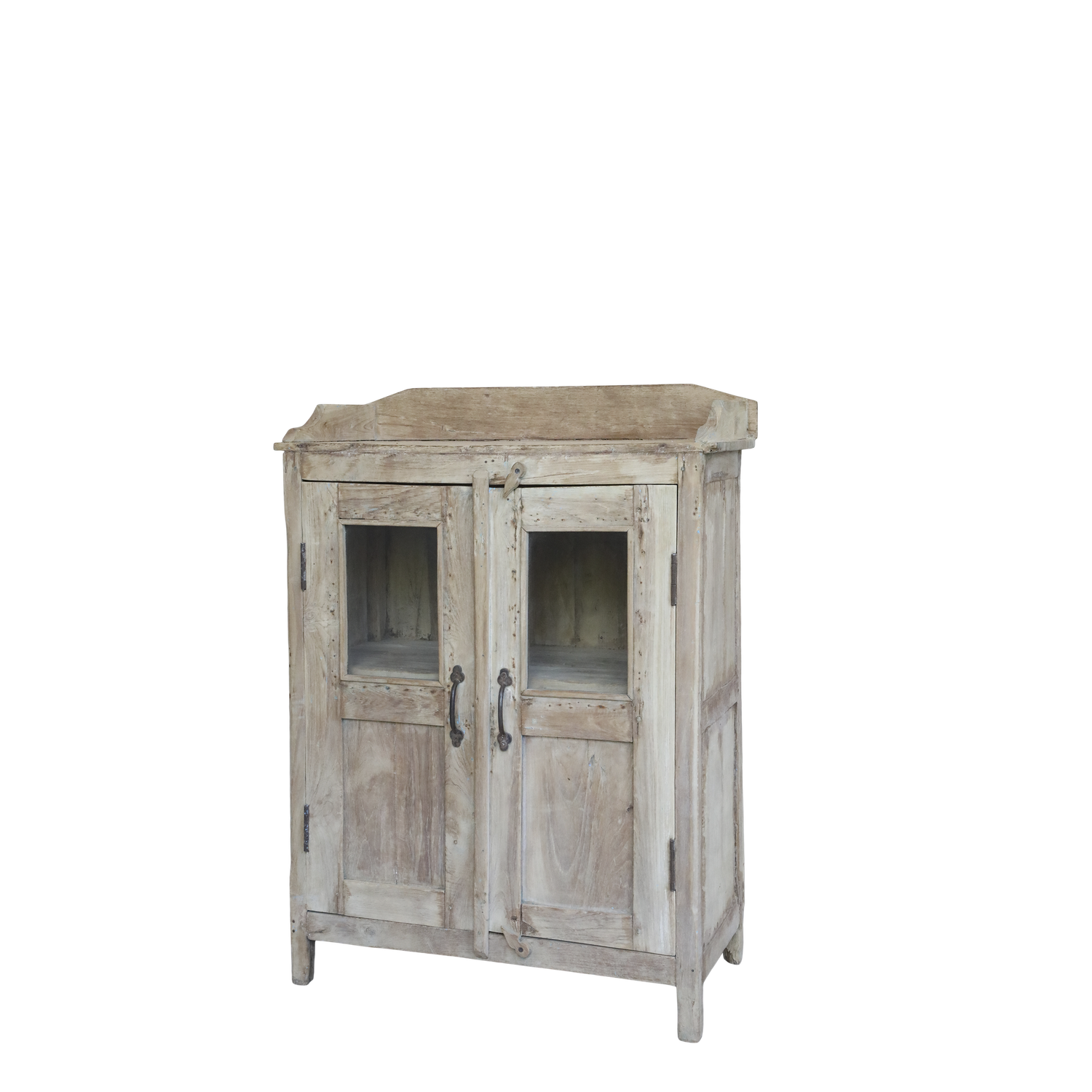 Amelie Small Display Cabinet small display unit is an extremely useful and attractive cabinet made from recycled wood, with two glass panels on each of the two opening doors.