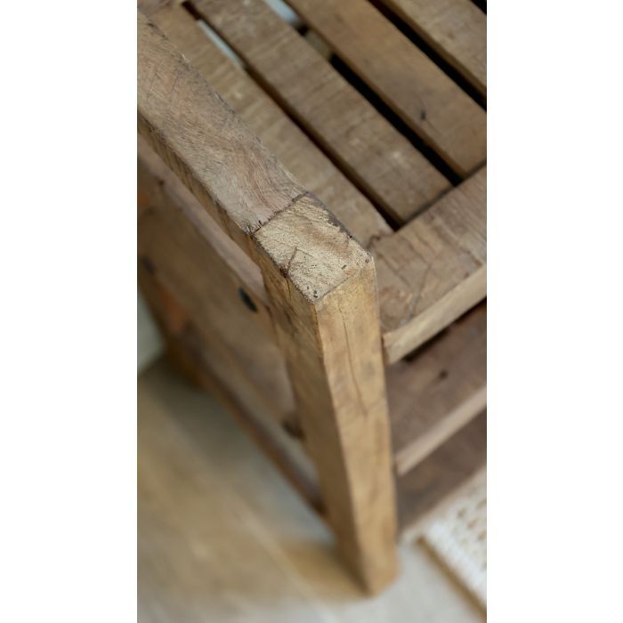 Amelie Three Shelf Slatted Shelf Unit