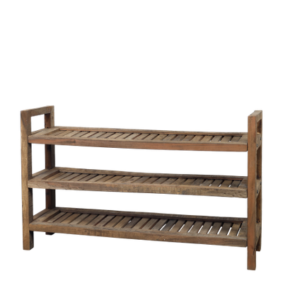 Amelie Three Shelf Slatted Shelf Unit