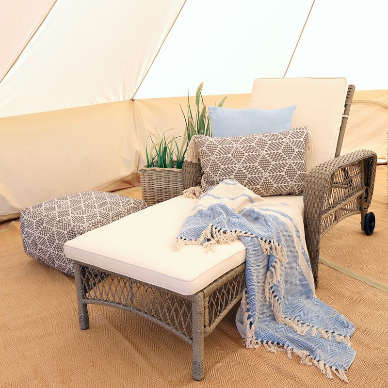 Soleil Braided Natural Sun Lounger