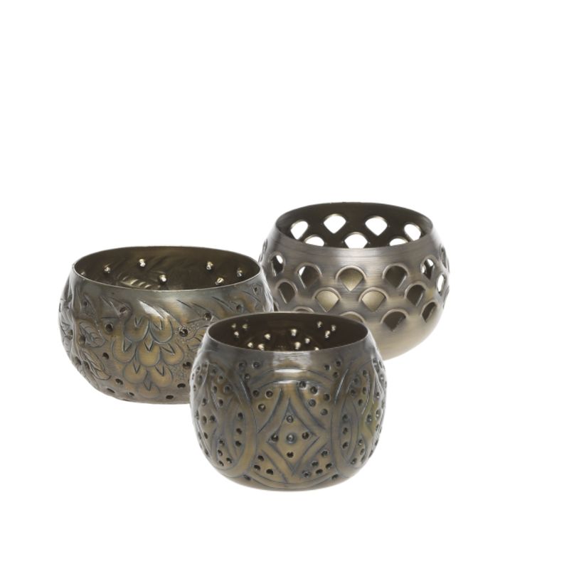 Tamba Tealight Holders (Set of Three)