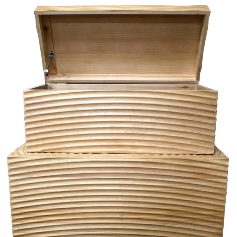 Ripples Set Of Two Wooden Storage Boxes Ripples Set Of Two Wooden Storage Boxes