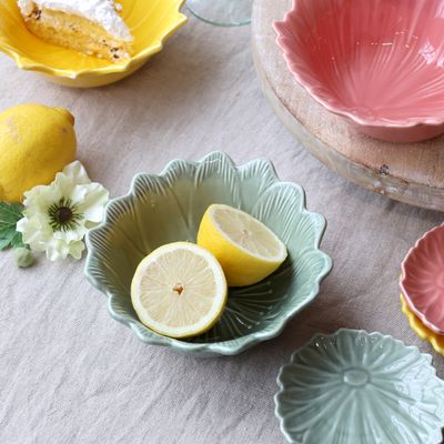Water Lily Bowl Set of Six- Verte